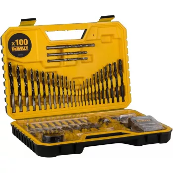 Gręžtų rinkinys DeWalt DT71563-QZ — 100 vnt. metalui, su antgaliais ir dėklu
