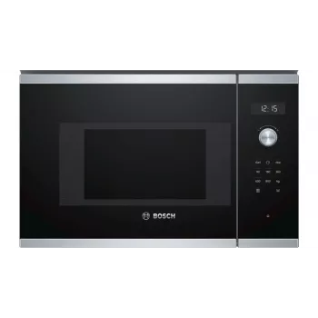 Įmontuojama mikrobangų krosnelė Bosch Serie 6 BFL524MS0 — 800 W, 20 L, liečiamas valdymas, nerūdijantis plienas/juoda
