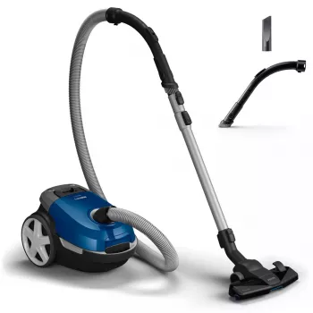 Cilindrinis dulkių siurblys Philips XD3110/09 – 900 W, 3 L dulkių maišas, HEPA filtras, teleskopinis metalinis vamzdis