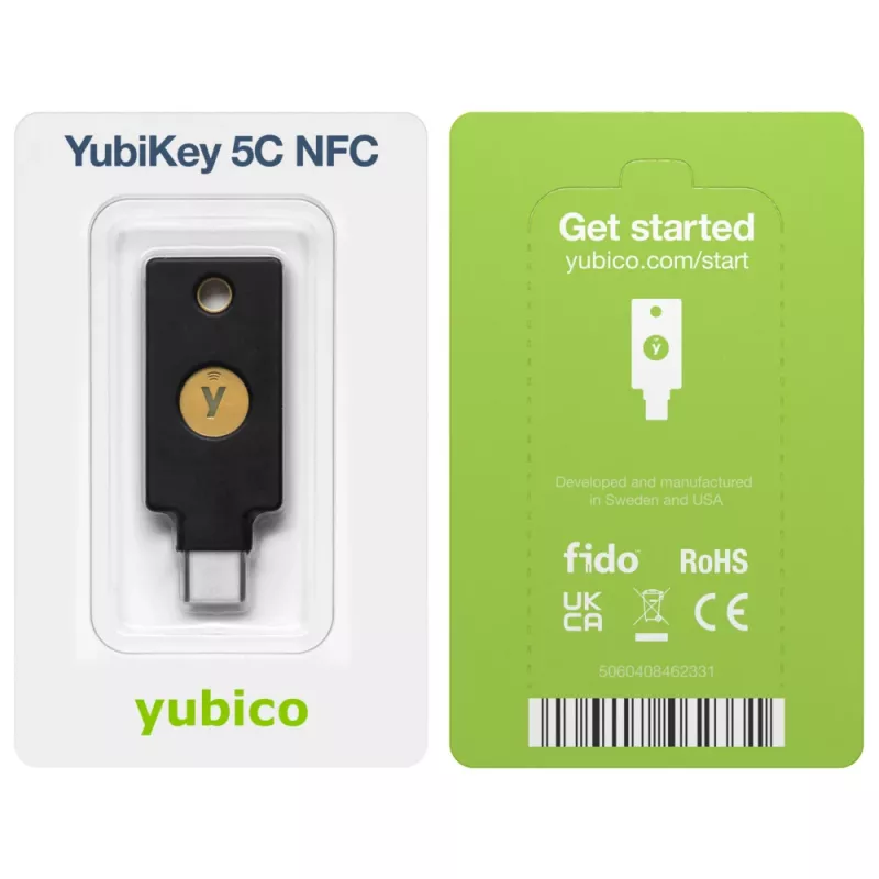 YUBICO YubiKey 5C NFC – USB-C saugos raktas su NFC