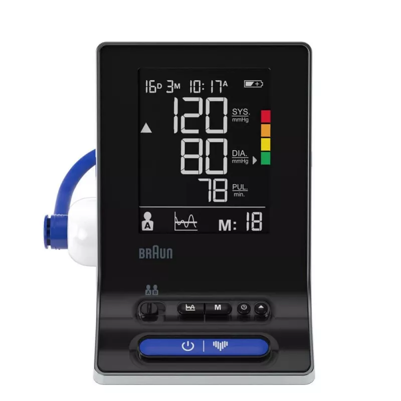 Braun ExactFit 3 automatinis viršutinės peties kraujospūdžio matuoklis, 2 vartotojai