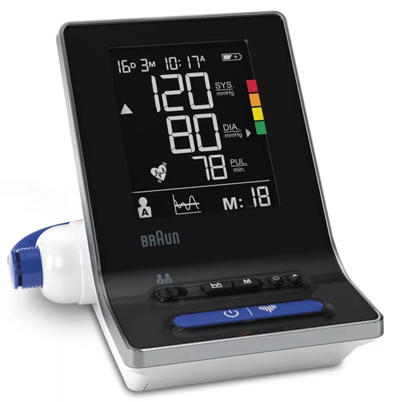 Braun ExactFit 3 automatinis viršutinės peties kraujospūdžio matuoklis, 2 vartotojai