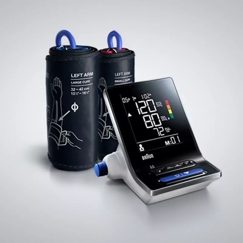 Braun ExactFit 3 automatinis viršutinės peties kraujospūdžio matuoklis, 2 vartotojai