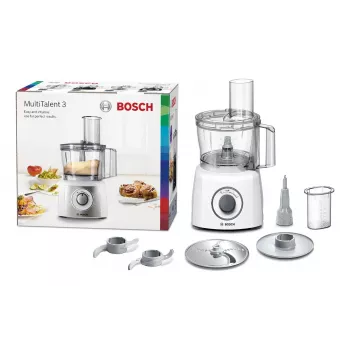 Virtuvinis kombainas Bosch MCM3100W — 800 W, 2.3 L dubuo, 2 greičiai, turbo, baltas
