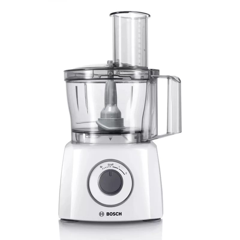 Virtuvinis kombainas Bosch MCM3100W — 800 W, 2.3 L dubuo, 2 greičiai, turbo, baltas