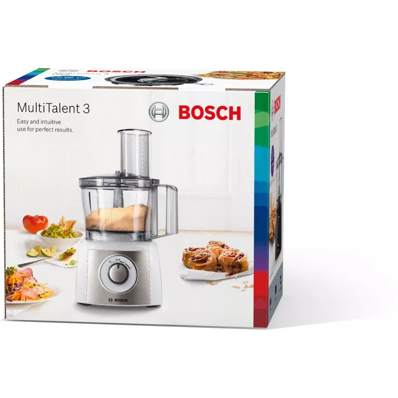 Virtuvinis kombainas Bosch MCM3100W — 800 W, 2.3 L dubuo, 2 greičiai, turbo, baltas