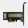 AXAGON ECO PCEM2-N PCI-E NVMe M.2 adapteris vidinis PCI-Express x4, skirtas NVMe M.2 SSD disko prijungimui prie kompiuterio