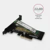 AXAGON ECO PCEM2-N PCI-E NVMe M.2 adapteris vidinis PCI-Express x4, skirtas NVMe M.2 SSD disko prijungimui prie kompiuterio