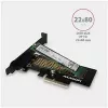 AXAGON ECO PCEM2-N PCI-E NVMe M.2 adapteris vidinis PCI-Express x4, skirtas NVMe M.2 SSD disko prijungimui prie kompiuterio
