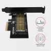 AXAGON ECO PCEM2-N PCI-E NVMe M.2 adapteris vidinis PCI-Express x4, skirtas NVMe M.2 SSD disko prijungimui prie kompiuterio