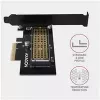 AXAGON ECO PCEM2-N PCI-E NVMe M.2 adapteris vidinis PCI-Express x4, skirtas NVMe M.2 SSD disko prijungimui prie kompiuterio