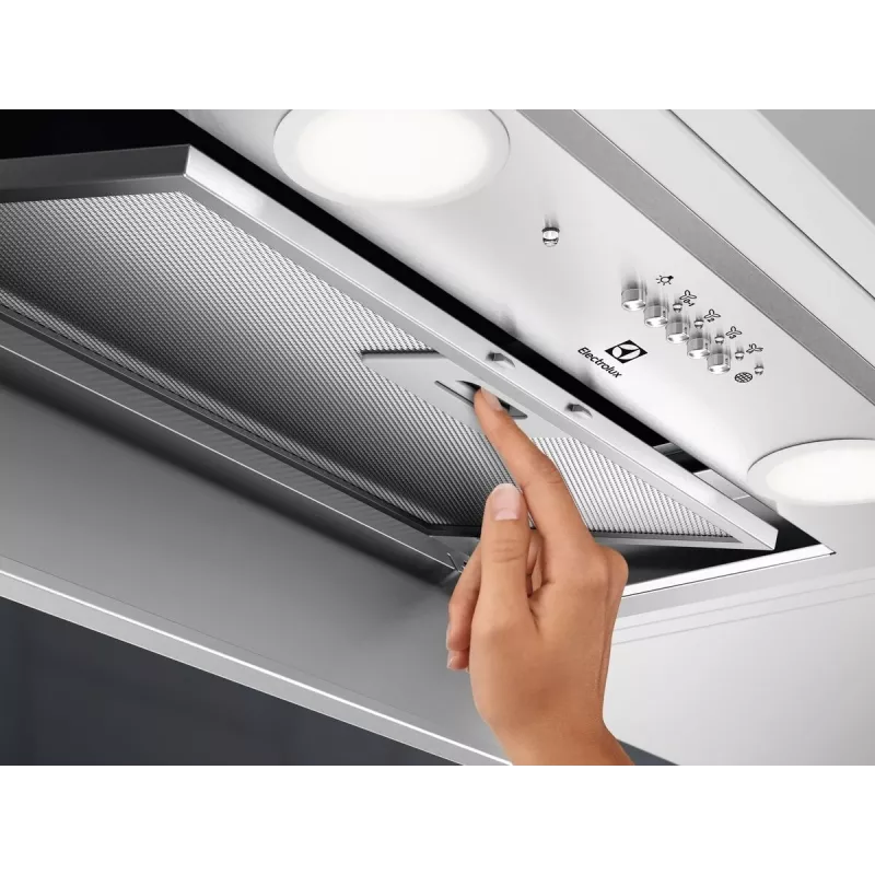 Electrolux LFG716X įmontuojamas gartraukis nerūdijančio plieno, 580 m³/h