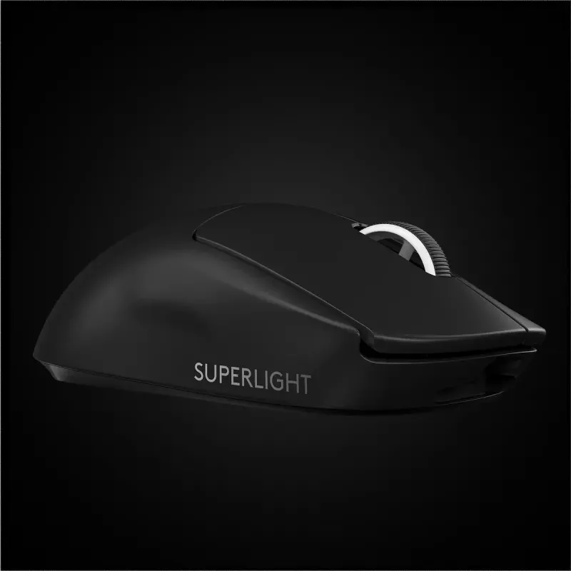 LOGITECH G PRO X SUPERLIGHT Wireless – žaidimų pelė, 63 g, HERO jutiklis, juoda