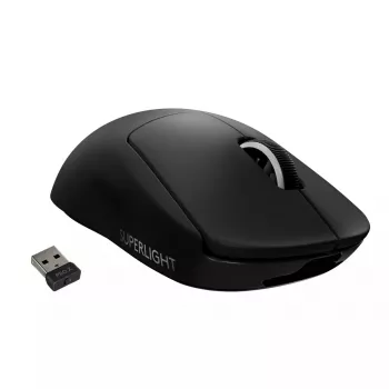 LOGITECH G PRO X SUPERLIGHT Wireless – žaidimų pelė, 63 g, HERO jutiklis, juoda
