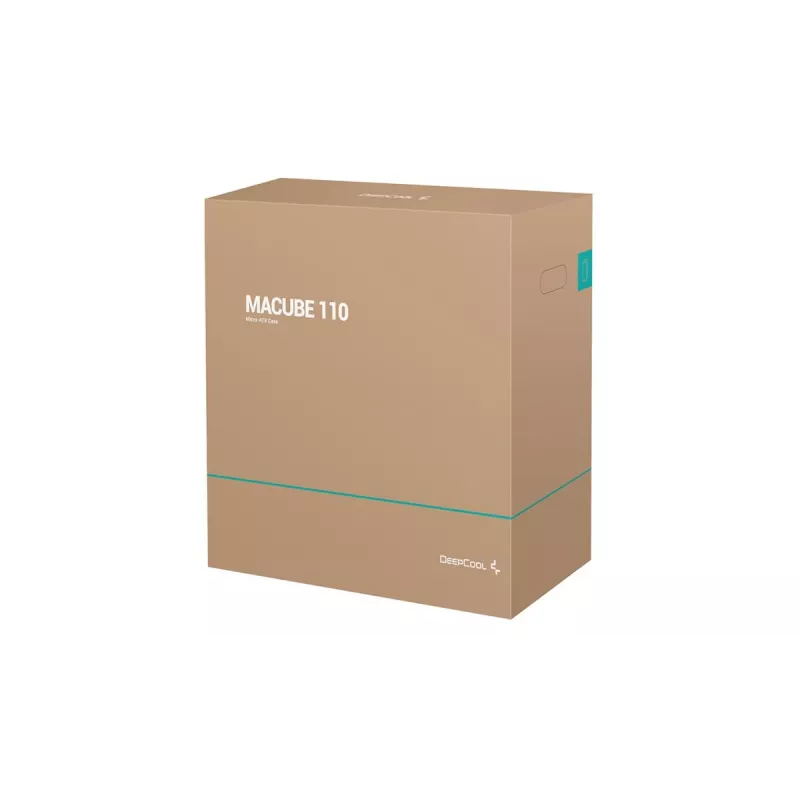 Korpusas DeepCool MACUBE 110 Midi Tower Juodas – microATX/Mini-ITX, grūdintas stiklas, palaiko GPU 320 mm, CPU aušintuvą 165 mm