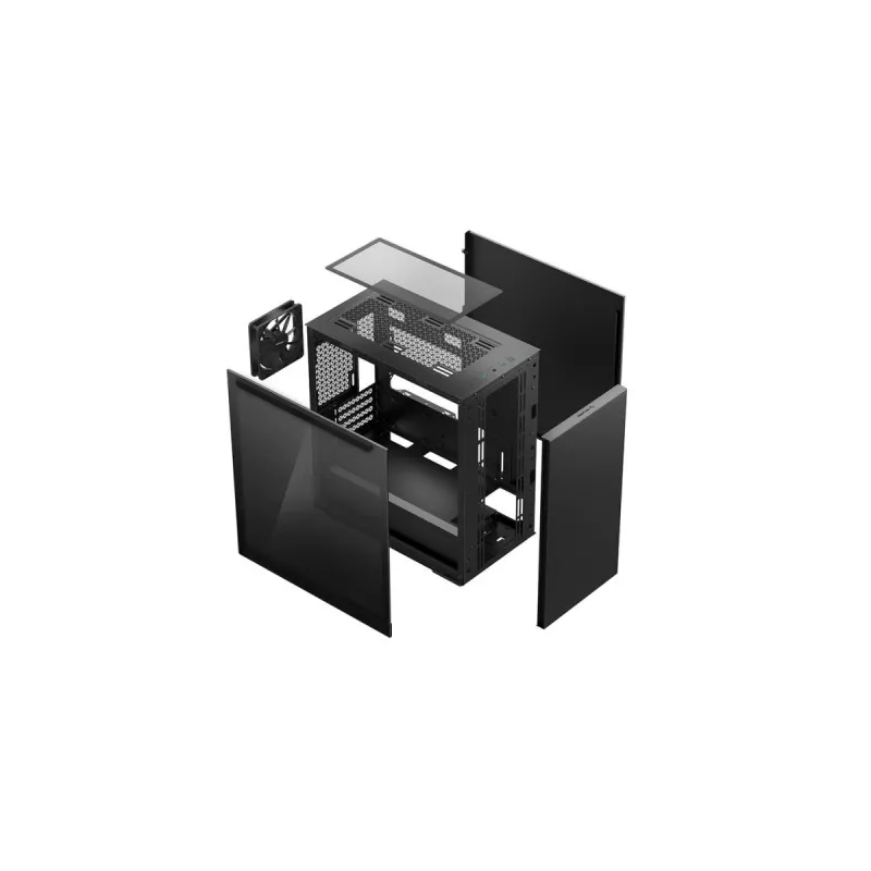 Korpusas DeepCool MACUBE 110 Midi Tower Juodas – microATX/Mini-ITX, grūdintas stiklas, palaiko GPU 320 mm, CPU aušintuvą 165 mm