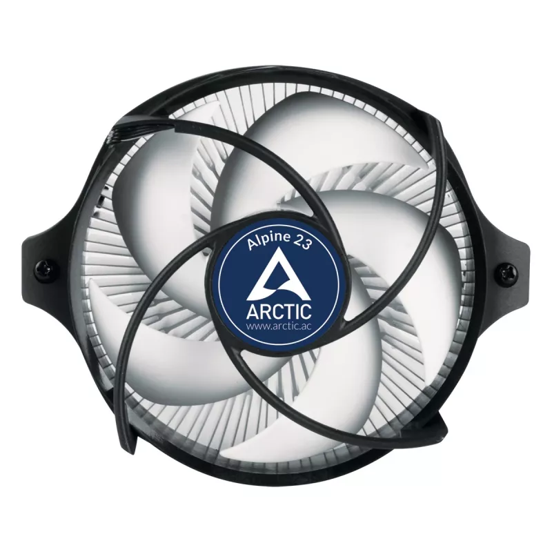 ARCTIC Alpine 23 – kompaktiškas AMD procesoriaus aušintuvas, 9 cm ventiliatorius, aliuminis, juodas, 1 vnt.