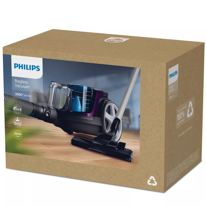 Philips 3000 serijos FC9333/09 dulkių siurblys 1,5 L Cilindrinis sausas 900 W be maišelio