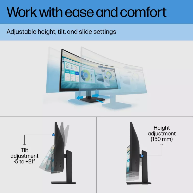 Monitorius HP P34hc G4 34 colių lenktas WQHD LCD 3440x1440