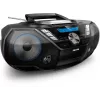 Philips CD Soundmachine AZB798T/12, analoginis ir skaitmeninis imtuvas, DAB, DAB+, FM, grotuvas, CD, CD-R, CD-RW, greitas atgal, greitas pirmyn, kitas, ankstesnis, programa, kartojimas, maišymas, 12 W