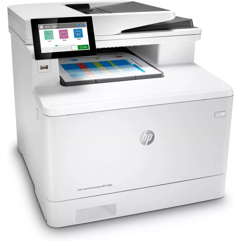 HP Color LaserJet Enterprise MFP M480f spalvotas lazerinis daugiafunkcis įrenginys, A4, 600 x 600 DPI, tiesioginis spausdinimas, balta/juoda