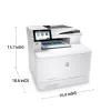 HP Color LaserJet Enterprise MFP M480f spalvotas lazerinis daugiafunkcis įrenginys, A4, 600 x 600 DPI, tiesioginis spausdinimas, balta/juoda