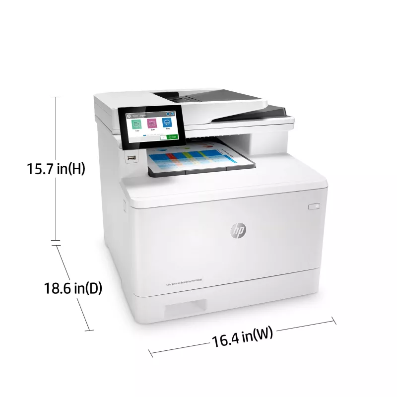 HP Color LaserJet Enterprise MFP M480f spalvotas lazerinis daugiafunkcis įrenginys, A4, 600 x 600 DPI, tiesioginis spausdinimas, balta/juoda
