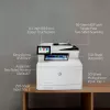 HP Color LaserJet Enterprise MFP M480f spalvotas lazerinis daugiafunkcis įrenginys, A4, 600 x 600 DPI, tiesioginis spausdinimas, balta/juoda
