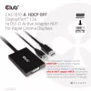 Club 3D CAC-1010-A aktyvusis DisplayPort – Dual Link DVI-D adapteris, DisplayPort 1.2a, USB maitinimas, HDCP OFF, 0,6 m, juodas