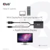 Club 3D CAC-1010-A aktyvusis DisplayPort – Dual Link DVI-D adapteris, DisplayPort 1.2a, USB maitinimas, HDCP OFF, 0,6 m, juodas