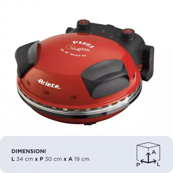 Picos kepimo prietaisas Ariete 0909/10 1200 W juoda raudona 1 pica 33 cm