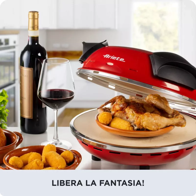 Picos kepimo prietaisas Ariete 0909/10 1200 W juoda raudona 1 pica 33 cm