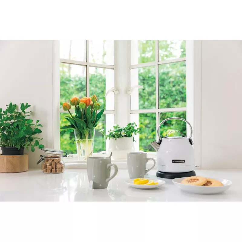 Virdulys KitchenAid 5KEK1222EWH 1,25 L 2200 W Juodas, Nerūdijantis plienas, Baltas