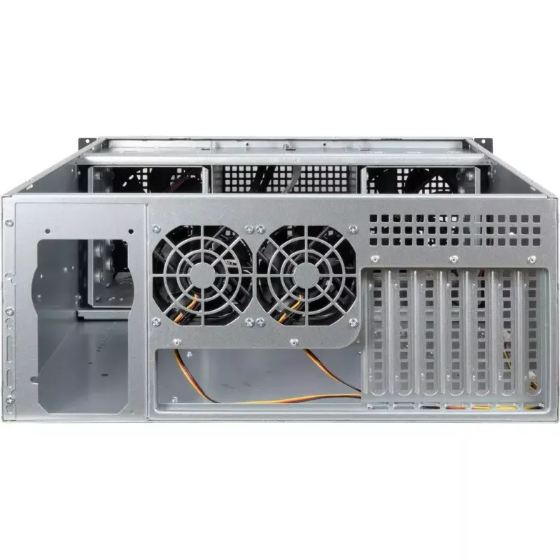 Serverinis korpusas Inter-Tech 4U 40248 Rack, juodas, pilkas