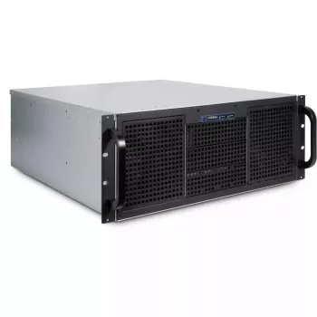Serverinis korpusas Inter-Tech 4U 40248 Rack, juodas, pilkas