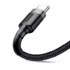 BASEUS Braided Cafule greito įkrovimo laidas USB-A į USB-C 2A 3m pilka/juoda (nailoninis)