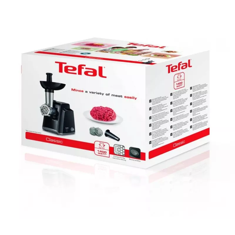 Tefal NE105838 mėsmalė 1400 W, juoda, nerūdijantis plienas