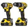 Belaidžių įrankių rinkinys DeWalt DCK266P2T — 18V, 2×5.0Ah akumuliatoriai, atraminis gręžtuvas ir kombinuotas gręžtuvas, įkroviklis, dėklas