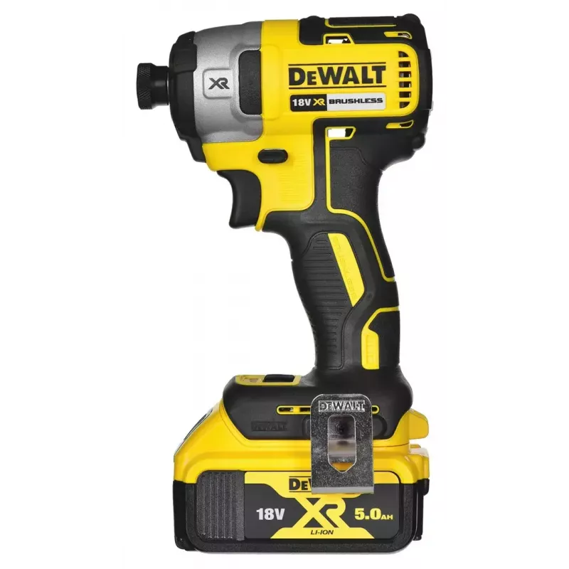Belaidžių įrankių rinkinys DeWalt DCK266P2T — 18V, 2×5.0Ah akumuliatoriai, atraminis gręžtuvas ir kombinuotas gręžtuvas, įkroviklis, dėklas