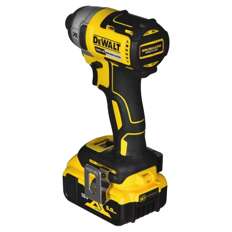 Belaidžių įrankių rinkinys DeWalt DCK266P2T — 18V, 2×5.0Ah akumuliatoriai, atraminis gręžtuvas ir kombinuotas gręžtuvas, įkroviklis, dėklas