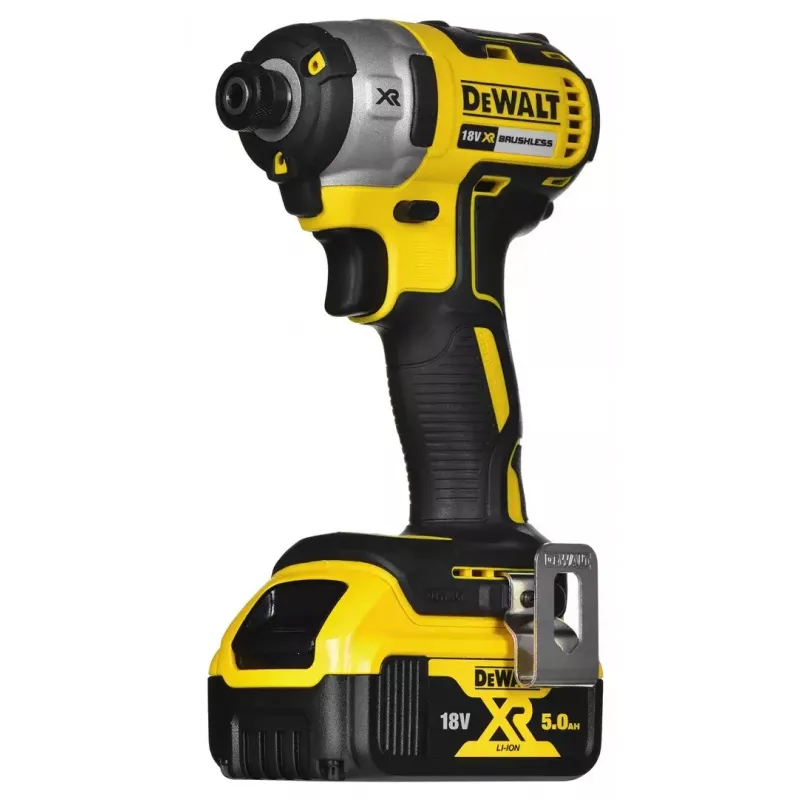 Belaidžių įrankių rinkinys DeWalt DCK266P2T — 18V, 2×5.0Ah akumuliatoriai, atraminis gręžtuvas ir kombinuotas gręžtuvas, įkroviklis, dėklas