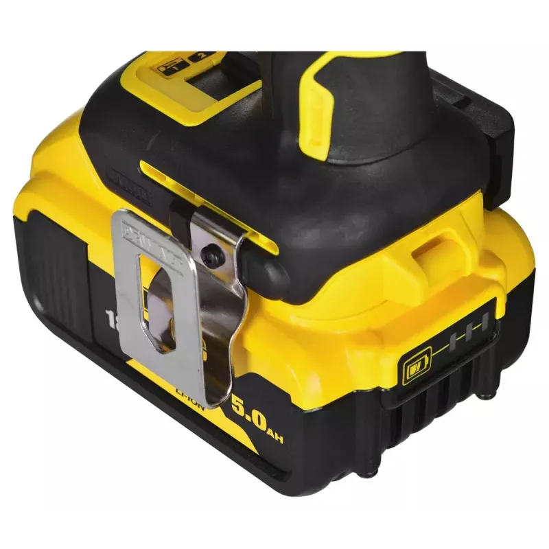 Belaidžių įrankių rinkinys DeWalt DCK266P2T — 18V, 2×5.0Ah akumuliatoriai, atraminis gręžtuvas ir kombinuotas gręžtuvas, įkroviklis, dėklas