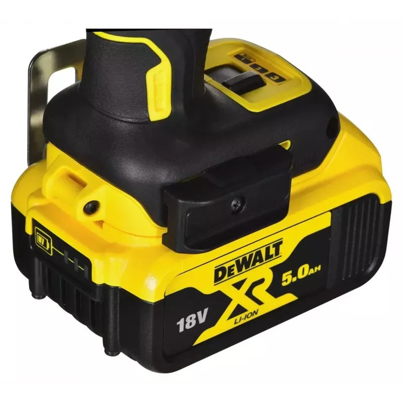 Belaidžių įrankių rinkinys DeWalt DCK266P2T — 18V, 2×5.0Ah akumuliatoriai, atraminis gręžtuvas ir kombinuotas gręžtuvas, įkroviklis, dėklas