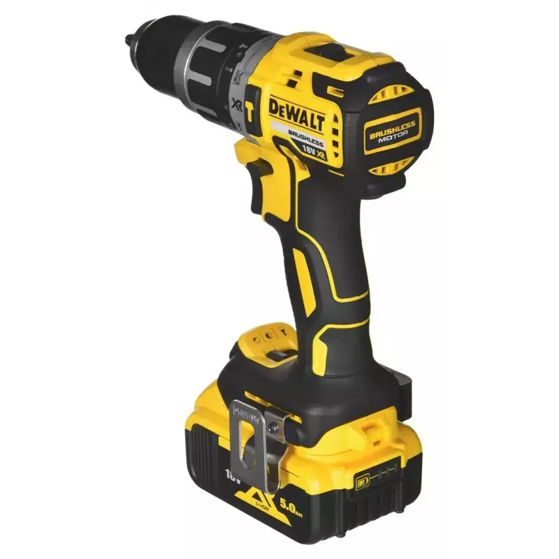 Belaidžių įrankių rinkinys DeWalt DCK266P2T — 18V, 2×5.0Ah akumuliatoriai, atraminis gręžtuvas ir kombinuotas gręžtuvas, įkroviklis, dėklas