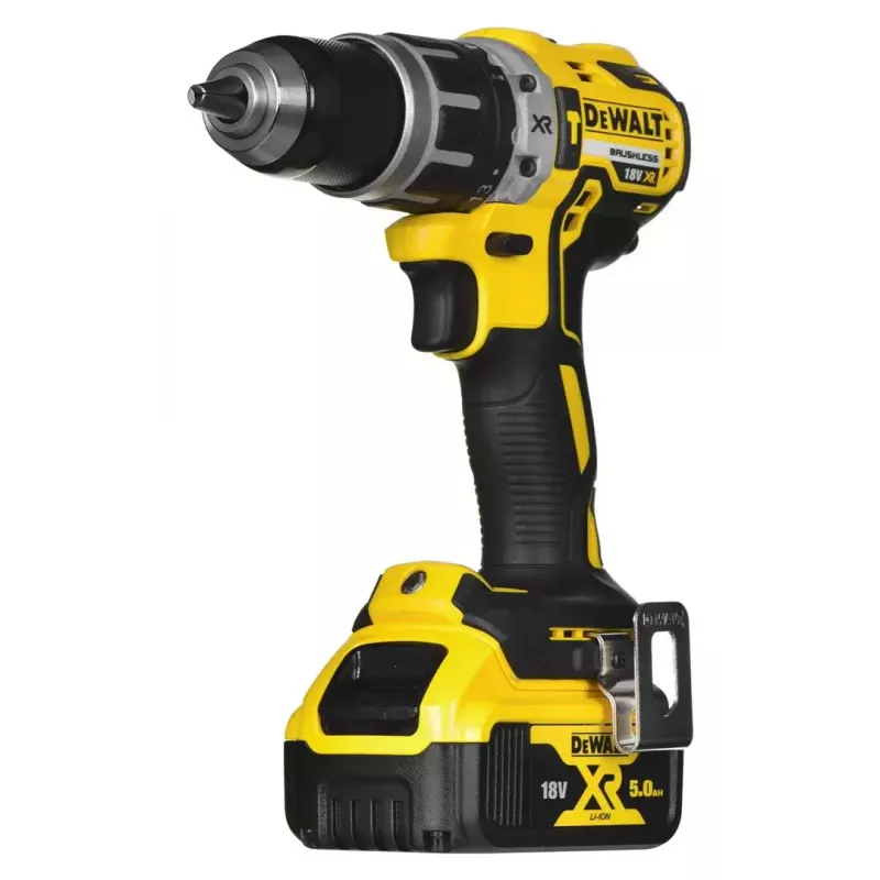 Belaidžių įrankių rinkinys DeWalt DCK266P2T — 18V, 2×5.0Ah akumuliatoriai, atraminis gręžtuvas ir kombinuotas gręžtuvas, įkroviklis, dėklas