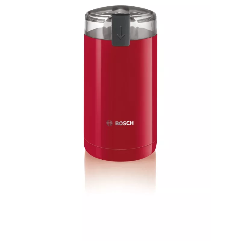 Kavos malūnėlis Bosch TSM6A014R, 75 g talpa, 180 W, nerūdijančio plieno peiliukai, raudona