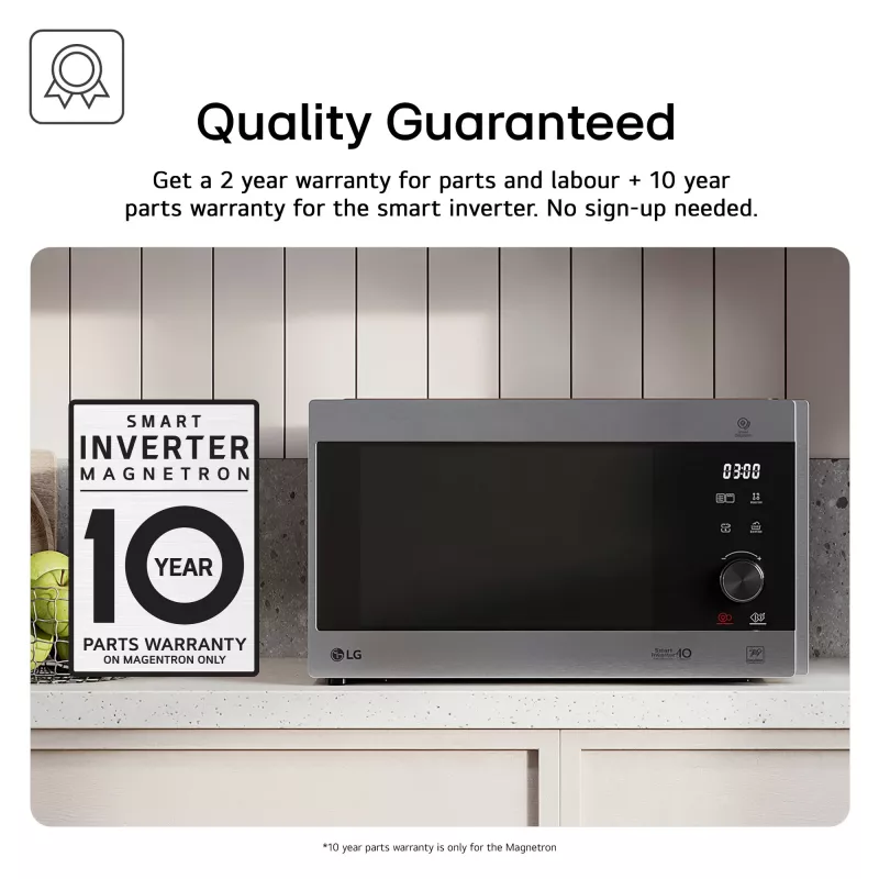 LG MH6535GIS Kombinuota mikrobangų krosnelė, virš viryklės, 25 L, 1000 W, juoda