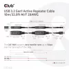 CLUB3D USB 3.2 Gen1 aktyvus kartotuvinis kabelis 10 m / 32,8 pėdų M/F 28AWG