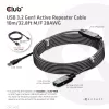 CLUB3D USB 3.2 Gen1 aktyvus kartotuvinis kabelis 10 m / 32,8 pėdų M/F 28AWG