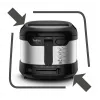 Tefal Uno FF215D Vientisos konstrukcijos 1,8 L 1600 W gruzdintuvė Juoda, Nerūdijantis plienas